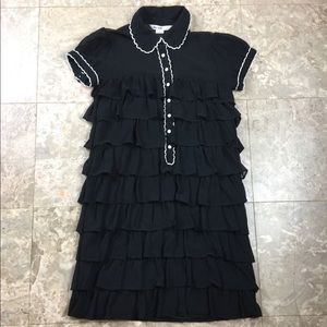Kensie Dress Sz 2 Black Ruffle Valentine